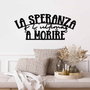Wallity La Speranza 2 Accesorio decorativo de pared de metal Negro